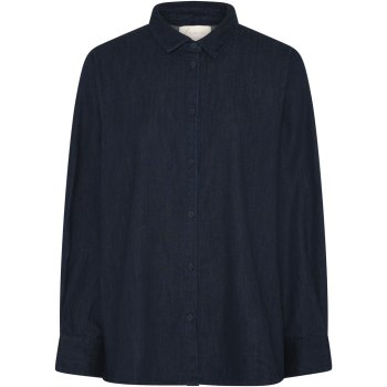 Frau Dhaka denim skjorte - dark blue denim