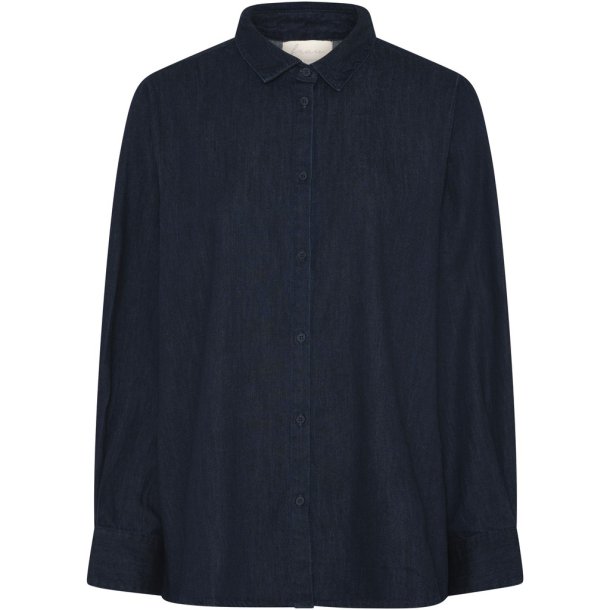 Frau Dhaka denim skjorte - dark blue denim