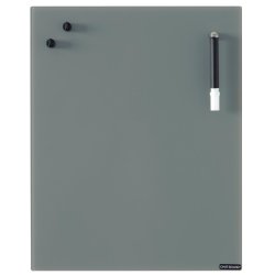 Chat-board magnetisk glastavle - Dark grey