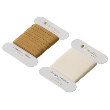 Gavebnd Ribbon slim i stof 2 stk  10 meter - Cashmere