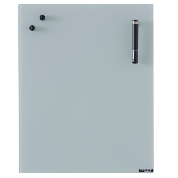 Chat-board magnetisk glastavle - Grey
