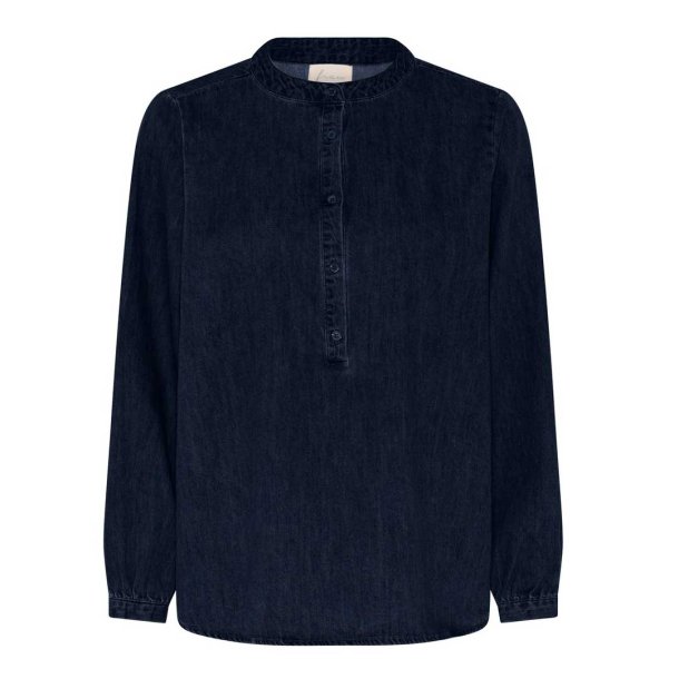 Frau Madrid ls denim shirt - dark blue denim