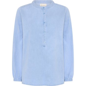 Frau Madrid ls denim shirt - light blue denim