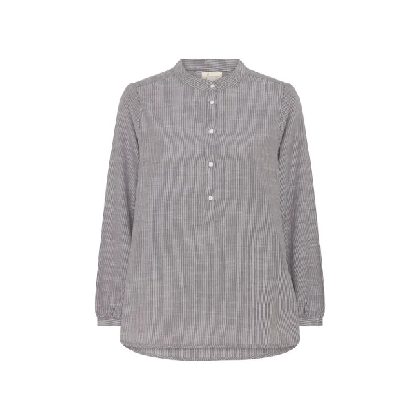 Frau Madrid ls shirt - Coffee stripe