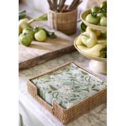 Servietholder i rattan - square