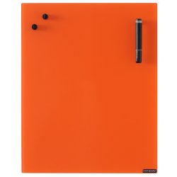 Chat-board magnetisk glastavle - Orange