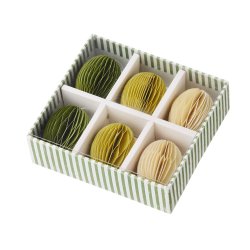 P�ske�g i foldet papir 6 stk i �ske - Swirl Ivy