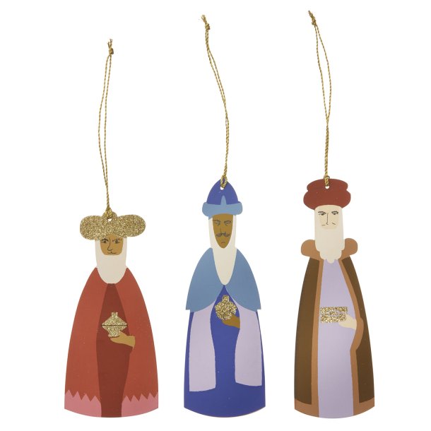 Bungalow julepynt papir - De 3 vise mnd