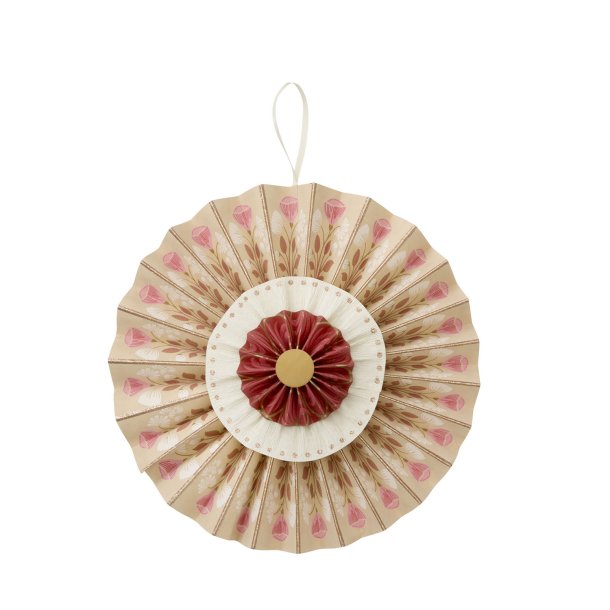 Bungalow papir rosette Salon 30 cm - cerise