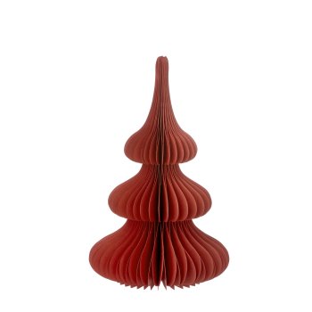 Bungalow honeycomb juletr Spruce H24cm - ruby