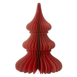 Bungalow honeycomb juletr Noble H30cm - ruby