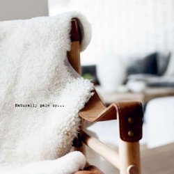 Shepherd luxus lammeskind 100x65 cm - creme