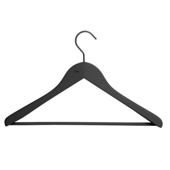 Hay buksebjler 4 stk - Soft coat hanger - wide black