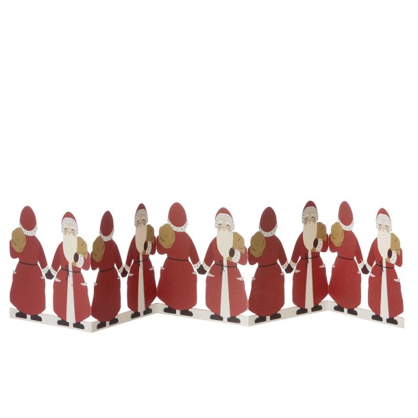 Bungalow bordguirlande Santa 70 cm - ruby