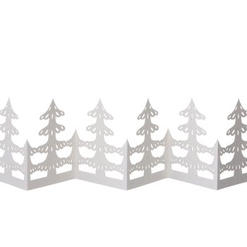 Bungalow bordguirlande Trees 70 cm - Off white