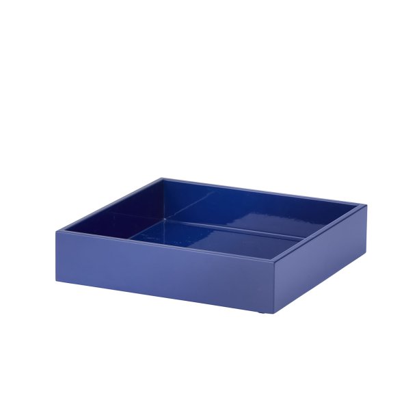 Bungalow lak bakke 22,5 x 22,5 cm - indigo