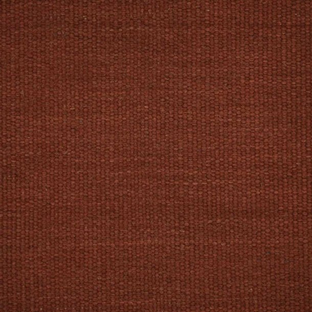 Gulvtppe i 100% uld - terracotta