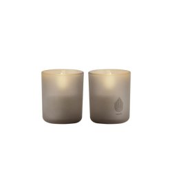 Uyuni LED stearinlys i glasstage 2 pak - sandstone