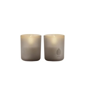 Uyuni LED stearinlys i glasstage 2 pak - sandstone