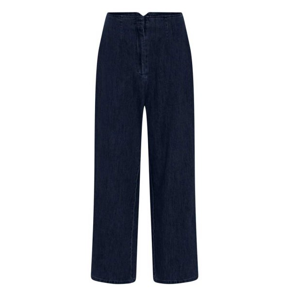 Frau Wuxi wide long pant - dark blue denim