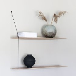 Woud Stedge add-on hylde 60 cm - hvidpigmenteret eg