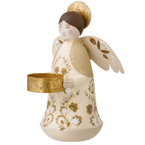 Bungalow Angel fyrfadsstage Marigold Vanilla - hndmalet