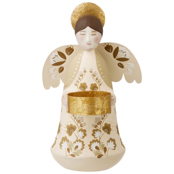 Bungalow Angel fyrfadsstage Marigold Vanilla - hndmalet