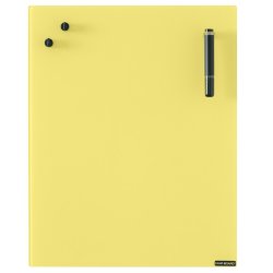 Chat-board magnetisk glastavle - Yellow