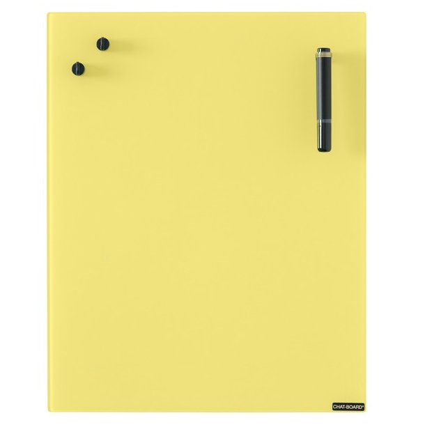 Chat-board magnetisk glastavle - Yellow