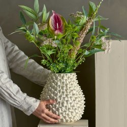 Evighedsbuket af kunstige blomster - Blush