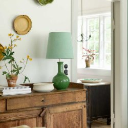 Bungalow Cruz lampefod i keramik - Grass green