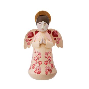 Bungalow Angel lysestage Marigold Ruby - hndmalet