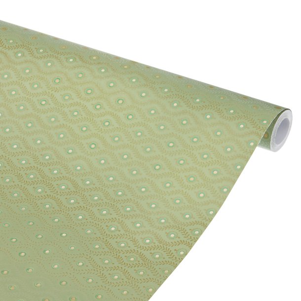 Bungalow gavepapir 10 meter - Lulu sage