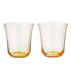 Bungalow drikkeglas Nora st med 2 stk - Straw