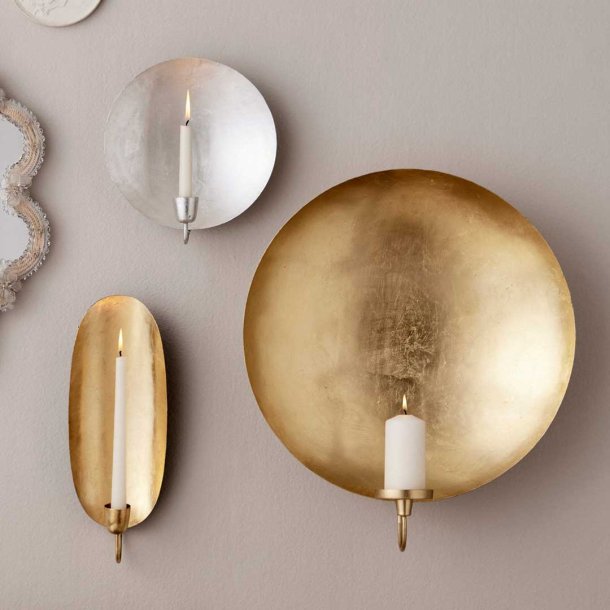 Vglysestage XL - golden round wall light