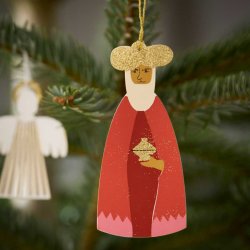 Bungalow julepynt papir - De 3 vise mnd