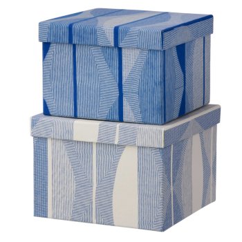 Bungalow sker 2 stk - Cubic duo box - Atelier Indigo
