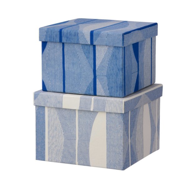 Bungalow sker 2 stk - Cubic duo box - Atelier Indigo