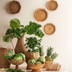 Br�dkurv i rattan L30cm - Noa