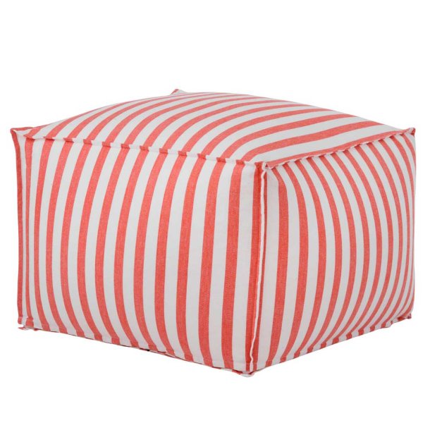Bungalow puf - Coral red
