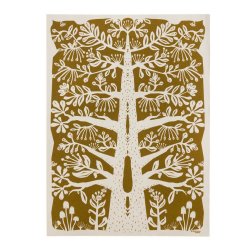Bungalow plakat - papercut tree sage