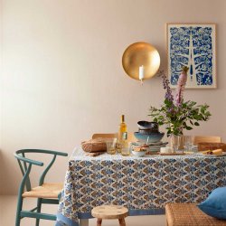 Bungalow plakat - papercut tree indigo