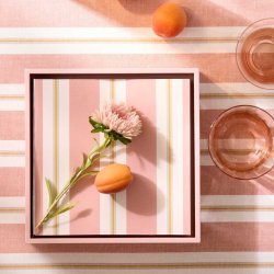 Bungalow lak bakke 22,5 x 22,5 cm - pink