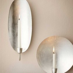 Vglysestage - Silver round wall light
