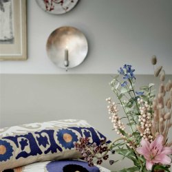 Vglysestage - Silver round wall light