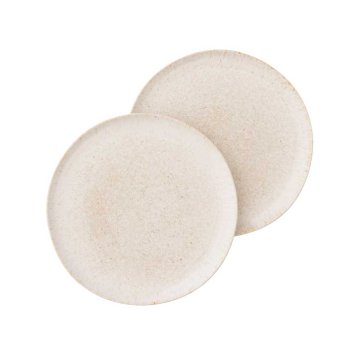 Bungalow Soul frokosttallerken 2 stk - Cream