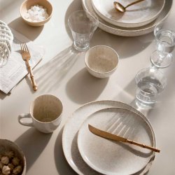 Bungalow Soul dyb tallerken 2 stk - Cream