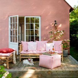 Bungalow puf - Rimini Ocean blue