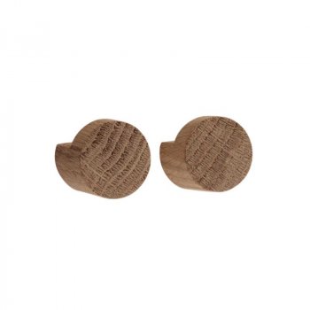 Ekta wood knot small 2 stk - oiled