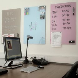 Chat-board magnetisk glastavle - Rose